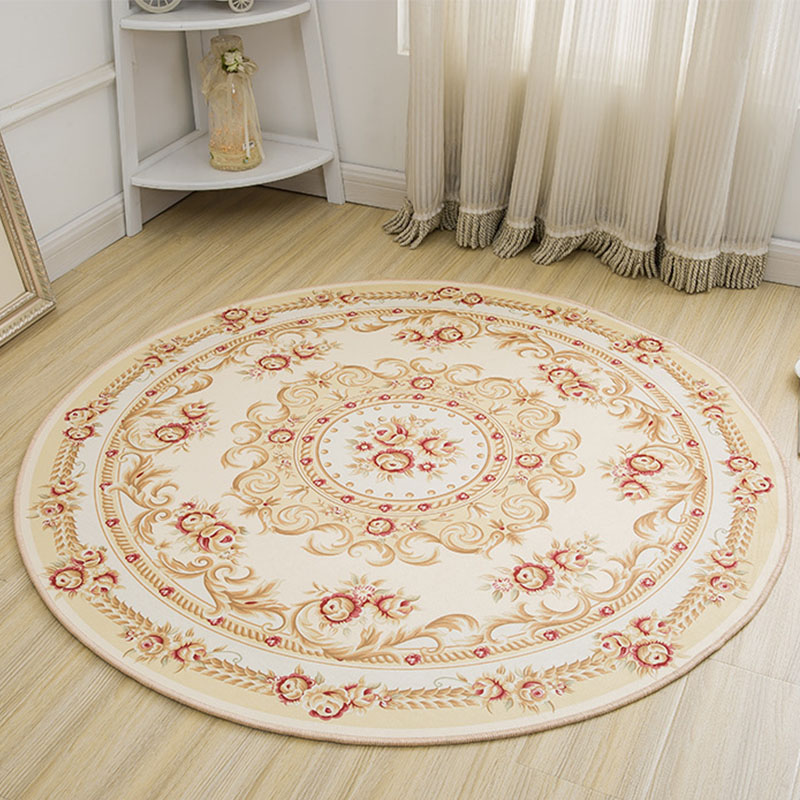 Commercial Printing Online - European Style Printed Round Carpet Retro