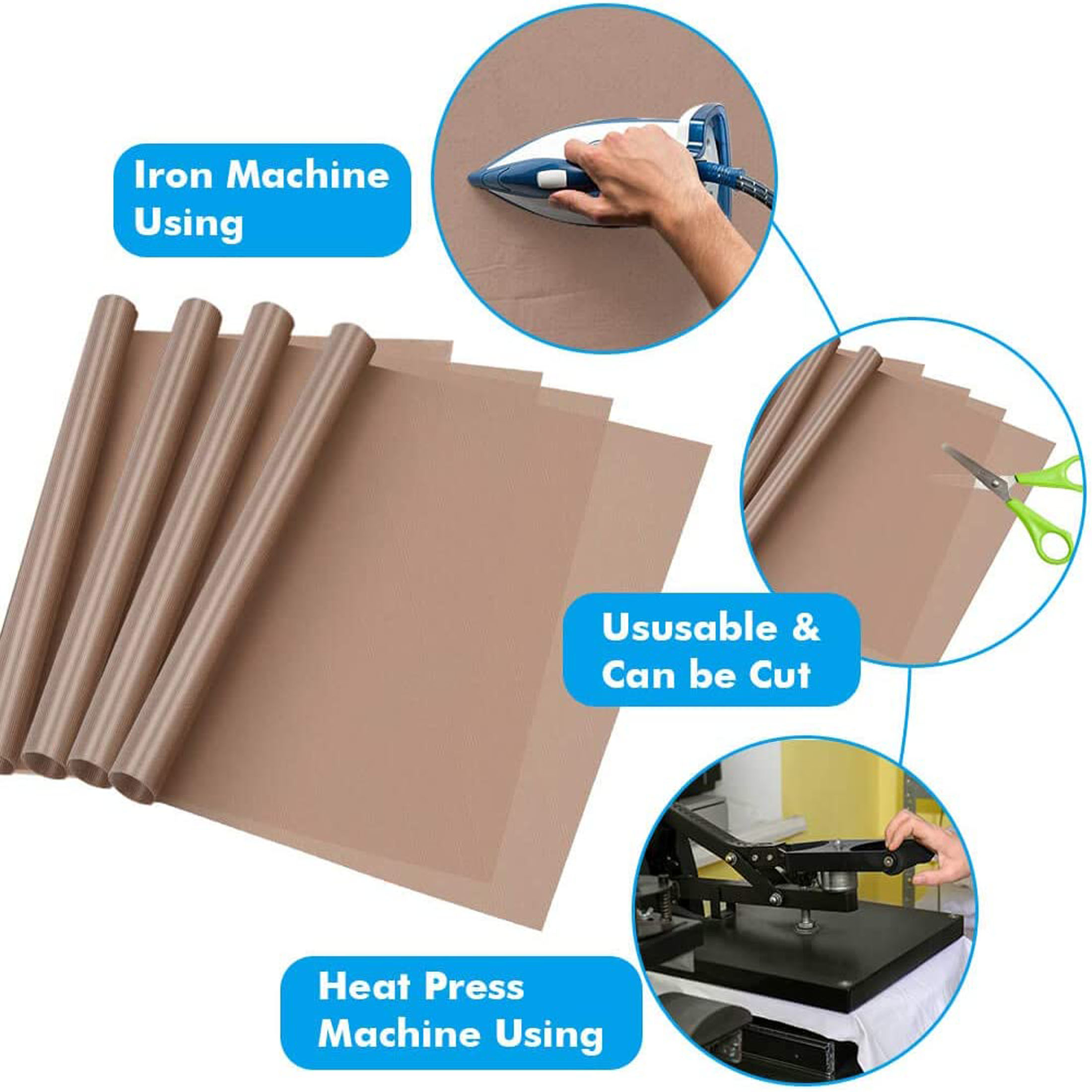 Polytetrafluoroethylene Film I - Heat Press Teflon Sheet recension och pris