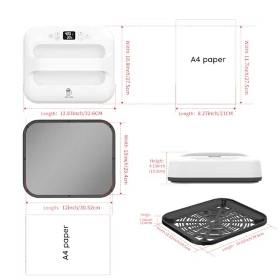 Heat Press Machine 12 x 10, Po - Heat Press Teflon Sheet recension och pris