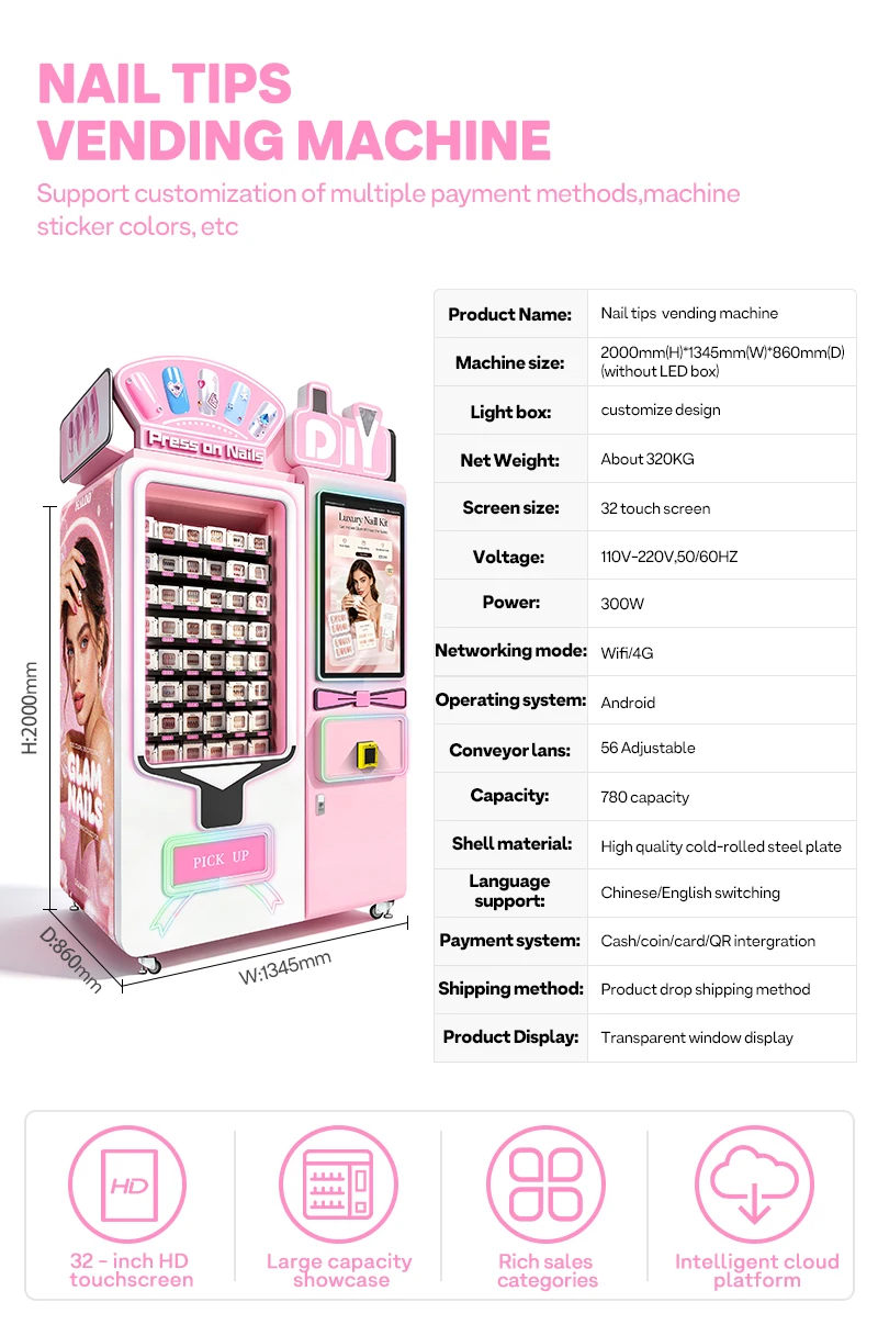 FL Commercial Nail Vending Mac - Commercial Nail Printing Machine recension och pris